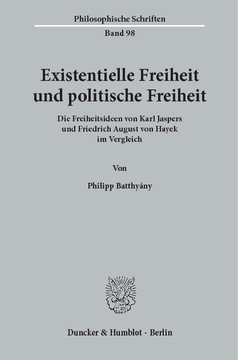 Existentielle Freiheit und politische Freiheit Existentielle Freiheit und politische Freiheit