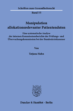 Manipulation allokationsrelevanter Patientendaten Manipulation allokationsrelevanter Patientendaten