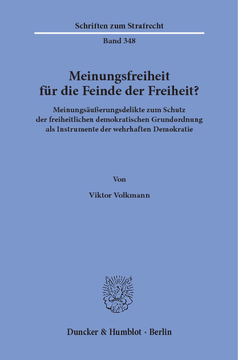 Meinungsfreiheit für die Feinde der Freiheit? Meinungsfreiheit für die Feinde der Freiheit?
