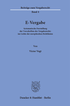 E-Vergabe E-Vergabe