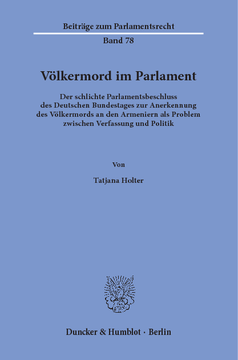 Völkermord im Parlament Völkermord im Parlament
