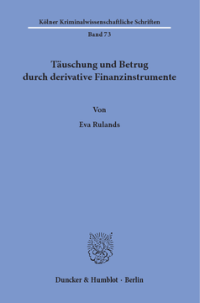 Täuschung und Betrug durch derivative Finanzinstrumente