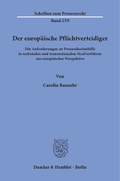 Der europäische Pflichtverteidiger Der europäische Pflichtverteidiger