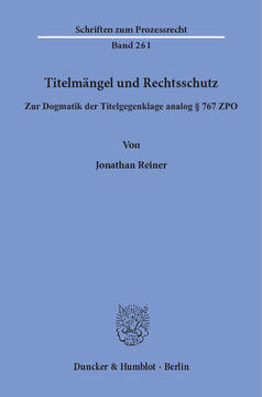 Titelmängel und Rechtsschutz Titelmängel und Rechtsschutz