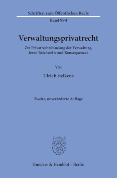 Verwaltungsprivatrecht Verwaltungsprivatrecht
