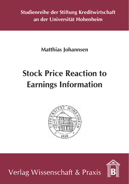 Stock Price Reaction to Earnings Information Stock Price Reaction to Earnings Information