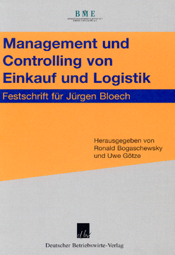 Management und Controlling von Einkauf und Logistik Management und Controlling von Einkauf und Logistik