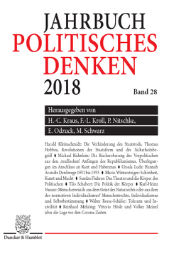 Politisches Denken. Jahrbuch 2018 Politisches Denken. Jahrbuch 2018