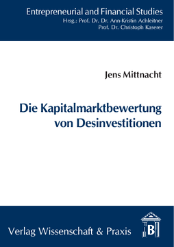 Die Kapitalmarktbewertung von Desinvestitionen Die Kapitalmarktbewertung von Desinvestitionen