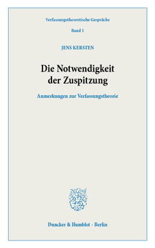 Die Notwendigkeit der Zuspitzung Die Notwendigkeit der Zuspitzung