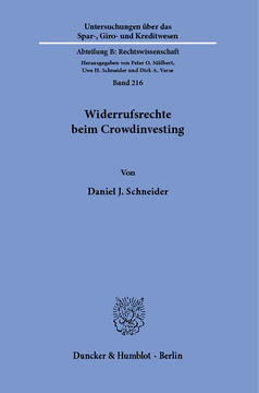 Widerrufsrechte beim Crowdinvesting Widerrufsrechte beim Crowdinvesting