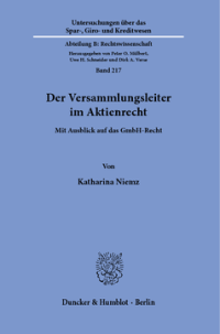 Der Versammlungsleiter im Aktienrecht