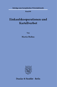 Einkaufskooperationen und Kartellverbot Einkaufskooperationen und Kartellverbot