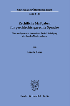 Rechtliche Maßgaben für geschlechtergerechte Sprache Rechtliche Maßgaben für geschlechtergerechte Sprache