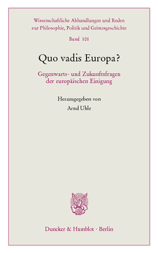 Quo vadis Europa? Quo vadis Europa?