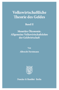 Volkswirtschaftliche Theorie des Geldes Volkswirtschaftliche Theorie des Geldes