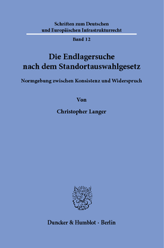 Die Endlagersuche nach dem Standortauswahlgesetz Die Endlagersuche nach dem Standortauswahlgesetz