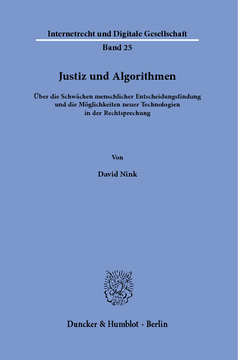 Justiz und Algorithmen Justiz und Algorithmen