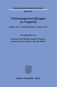Verfassungsentwicklungen im Vergleich