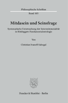 Mitdasein und Seinsfrage Mitdasein und Seinsfrage