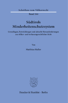Südtirols Minderheitenschutzsystem Südtirols Minderheitenschutzsystem
