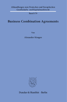 Business Combination Agreements Business Combination Agreements