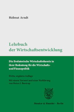 Lehrbuch der Wirtschaftsentwicklung Lehrbuch der Wirtschaftsentwicklung