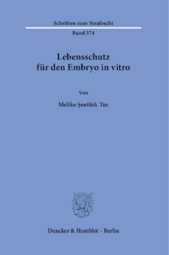 Lebensschutz für den Embryo in vitro Lebensschutz für den Embryo in vitro