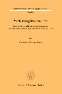 Verfassungskontinuität Verfassungskontinuität