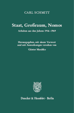 Staat, Großraum, Nomos Staat, Großraum, Nomos