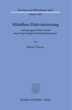 Mittelbare Diskriminierung Mittelbare Diskriminierung