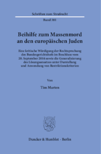 Beihilfe zum Massenmord an den europäischen Juden
