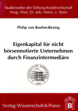 Eigenkapital für nicht börsennotierte Unternehmen durch Finanzintermediäre Eigenkapital für nicht börsennotierte Unternehmen durch Finanzintermediäre