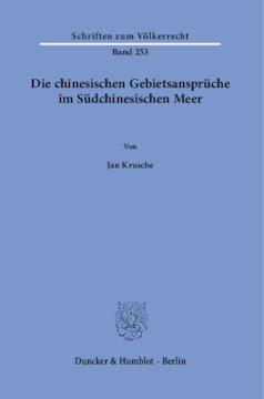 Die chinesischen Gebietsansprüche im Südchinesischen Meer Die chinesischen Gebietsansprüche im Südchinesischen Meer
