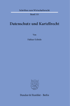 Datenschutz und Kartellrecht Datenschutz und Kartellrecht