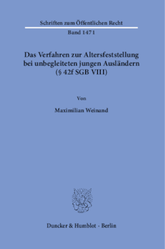 Das Verfahren zur Altersfeststellung bei unbegleiteten jungen Ausländern (§ 42f SGB VIII) Das Verfahren zur Altersfeststellung bei unbegleiteten jungen Ausländern (§ 42f SGB VIII)