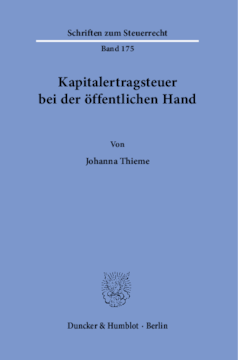 Kapitalertragsteuer bei der öffentlichen Hand Kapitalertragsteuer bei der öffentlichen Hand
