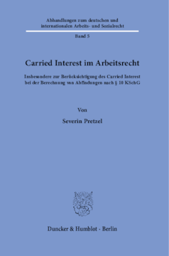 Carried Interest im Arbeitsrecht Carried Interest im Arbeitsrecht