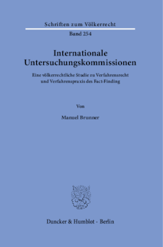 Internationale Untersuchungskommissionen Internationale Untersuchungskommissionen