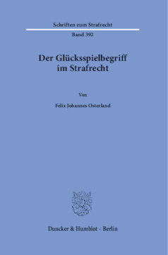 Der Glücksspielbegriff im Strafrecht Der Glücksspielbegriff im Strafrecht