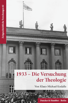 1933 – Die Versuchung der Theologie 1933 – Die Versuchung der Theologie