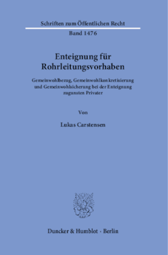 Enteignung für Rohrleitungsvorhaben Enteignung für Rohrleitungsvorhaben