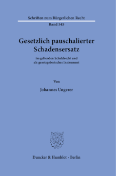 Gesetzlich pauschalierter Schadensersatz Gesetzlich pauschalierter Schadensersatz