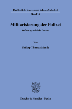 Militarisierung der Polizei Militarisierung der Polizei