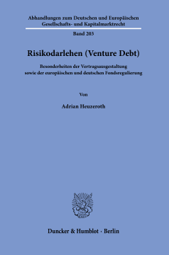 Risikodarlehen (Venture Debt) Risikodarlehen (Venture Debt)