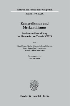 Kameralismus und Merkantilismus Kameralismus und Merkantilismus