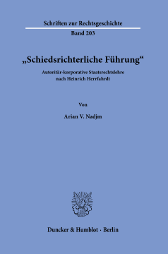 »Schiedsrichterliche Führung« »Schiedsrichterliche Führung«