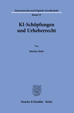 KI-Schöpfungen und Urheberrecht KI-Schöpfungen und Urheberrecht