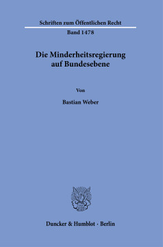 Die Minderheitsregierung auf Bundesebene Die Minderheitsregierung auf Bundesebene