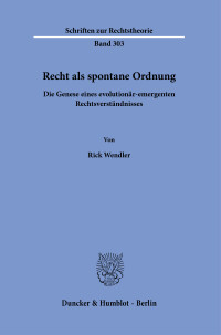 Recht als spontane Ordnung